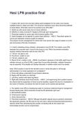 Hesi LPN practice final Updated 2026&sol;2027 Questions with Expert-Verified Answers