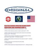 NLN PAX SCIENCE UPDATED EXAMS SCRIPT QUESTIONS AND ANSWERS SURE A&period;pdf