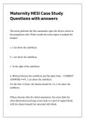 Maternity HESI Case Study Questions with answers&comma;