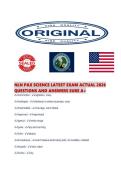 NLN PAX SCIENCE LATEST EXAM ACTUAL 2026 QUESTIONS AND ANSWERS SURE A&period;pdf