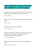 ABYC CORROSION PRACTICE QUESTIONS &NewLine;AND ANSWERS FULL STUDY PACKAGE 