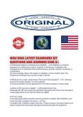 WGU D002 LATEST EXAMINERS SET QUESTIONS AND ANSWERS SURE A&period;pdf