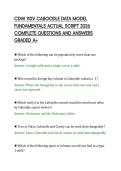 CDW 110V CABOODLE DATA MODEL&NewLine;FUNDAMENTALS ACTUAL SCRIPT 2026&NewLine;COMPLETE QUESTIONS AND ANSWERS&NewLine;GRADED A&plus;
