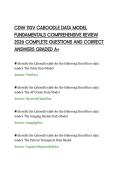 CDW 110V CABOODLE DATA MODEL&NewLine;FUNDAMENTALS COMPREHENSIVE REVIEW&NewLine;2026 COMPLETE QUESTIONS AND CORRECT&NewLine;ANSWERS GRADED A&plus;