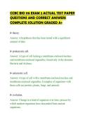CCBC BIO 110 EXAM 2 ACTUAL TEST PAPER&NewLine;QUESTIONS AND CORRECT ANSWERS&NewLine;COMPLETE SOLUTION GRADED A&plus;