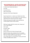 APEA PATHOPHYSIOLOGY - MASTER 1 QUESTIONS WITH DETAILED VERIFIED AND 100&percnt; ACCURATE ANSWERS