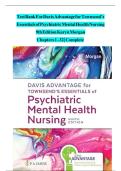 Essentials of Psychiatric Mental Health Nursing 8th Edition Concepts of Care in Evidence Based Practice 8th Edition Morgan Townsend Test Bank&NewLine;