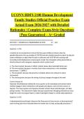 UCONN HDFS 2100 Human Development Family Studies Official Practice Exam Actual Exam 2026&sol;2027 with Detailed Rationales &vert; Complete Exam-Style Questions &vert; Pass Guaranteed &ndash; A&plus; Graded&NewLine;&NewLine;