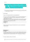 NURS 753 midterm Exam Latest Update 2024- 2025 150 Questions and Verified Correct Answers Guaranteed A