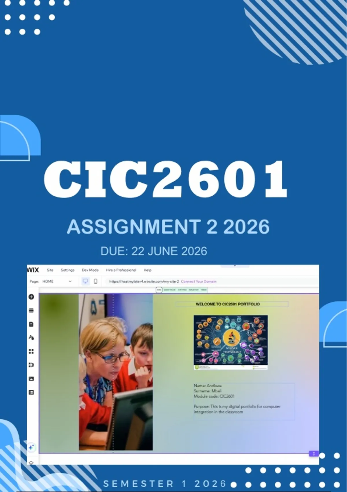 CIC2601 Assignment 2 Semester 1 2026 - Due 22 June 2026 - Computer ...