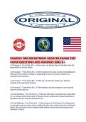 PHOENIX FIRE DEPARTMENT UPDATED EXAMS TEST PAPER QUESTIONS AND ANSWERS SURE A&period;p