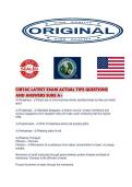 CIBTAC LATEST EXAM ACTUAL TIPS QUESTIONS AND ANSWERS SURE A&period;pdf