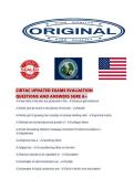 CIBTAC UPDATED EXAMS EVALUATION QUESTIONS AND ANSWERS SURE