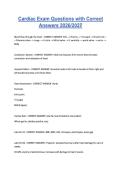 Cardiac Exam Questions with Correct &NewLine;Answers 2026&sol;2027