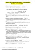 Cardiac Dysrhythmias Advanced Questions with &NewLine;Correct Answers 2026 