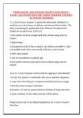 UTMB SAFETY AND SENSORY ADAPTATION ADULT 1 EXAM 1 QUESTIONS WITH DETAILED VERIFIED AND 100&percnt; ACCURATE ANSWERS