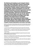The Ultimate and Complete A Level Computer Science Exam Paper Study Guide 2025&comma; Covering Programming Fundamentals and Algorithms&comma; Data Structures and Computational Thinking&comma; Computer Systems Architecture and Logic Gates&comma; Software Development Life Cycle an