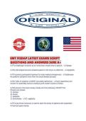 EMT FISDAP LATEST EXAMS SCRIPT QUESTIONS AND ANSWERS SURE