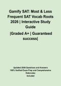 Gamify SAT&colon; Most & Less Frequent SAT Vocab Roots 2026 &vert; Interactive Study Guide