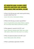 CFT MONITOR USMC CLOSING SCRIPT&NewLine;UPDATED QUESTIONS AND ANSWERS&NewLine;VIEW AHEAD PREP MATERIAL SOLVED