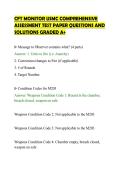 CFT MONITOR USMC COMPREHENSIVE&NewLine;ASSESSMENT TEST PAPER QUESTIONS AND&NewLine;SOLUTIONS GRADED A&plus;