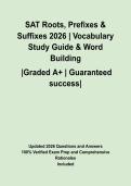 SAT Roots&comma; Prefixes & Suffixes 2026 &vert; Vocabulary Study Guide & Word Building
