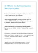 AS 408 Test 3 - Joe Clark Exam Questions With Correct Answers&period;