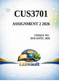 CUS3701 Assignment 2 2026