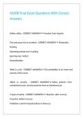 AS408 Final Exam Questions With Correct Answers