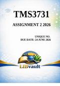 TMS3731 Assignment 2 Due 24 June 2026