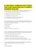 ATI MATERNAL NEWBORN PROCTORED TEST PREP QUESTIONS WITH CORRECT ANSWERS 2026-2027&period;pdf&NewLine;&NewLine;