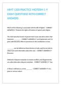 HIMT 1200 PRACTICE MIDTERM 1-9 EXAM QUESTIONS WITH CORRECT ANSWERS 