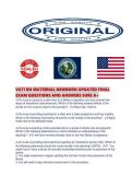 VATI RN MATERNAL NEWBORN UPDATED FINAL EXAM QUESTIONS AND ANSWERS SURE 