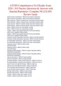 ATI RN Comprehensive Exit Retake Exam 2026 &vert; 365 Practice Questions & Answers with Detailed Rationales &vert; Complete NCLEX-RN Review Guide