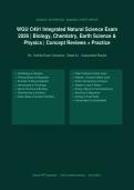 WGU C491 Integrated Natural Science Exam Biology Chemistry Earth Science Physics Prep 2026&sol;2027 &ndash; Complete Exam-Style Questions &vert; Detailed Rationales &ndash; Pass Guaranteed &ndash; A&plus; Graded&NewLine;&NewLine;