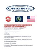 NURS 3320 UPDATED EXAM COMPREHENSIVE QUESTIONS AND ANSWERS SURE A&period;pdf