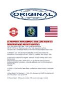 SC PROPERTY MANAGEMENT 2026 CORE MAIN SET QUESTIONS AND ANSWERS SURE