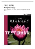 Test Bank &mdash; Campbell Biology&comma; 13th Edition &lpar;Urry&comma; Minorsky&comma; Hull & Orr&comma; 2025&rpar; &vert; All Chapters 1-56 Covered
