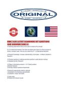 MMC 3420 LATEST EXAMINERS SET QUESTIONS AND ANSWERS SURE A