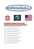 ISA CERTIFIED ARBORIST ACTUAL LATEST UPDATED QUESTIONS AND ANSWERS SURE A&period;pdf
