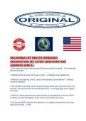 OKLAHOMA LIFE HEALTH INSURANCE EXAMINATION SET LATEST QUESTIONS AND ANSWERS SURE A&period;pdf&NewLine;&NewLine;