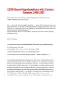 CETP Exam Prep Questions with Correct Answers 2026-2027