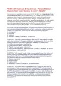 NR 603 CEA Final Exam Advanced Clinical Diagnosis Study Guide Questions Answers