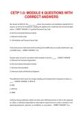 CETP 1&period;0 MODULE 6 QUESTIONS WITH CORRECT ANSWERS