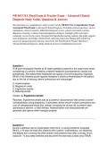 NR 603 CEA Final Exam Advanced Clinical Diagnosis Study Guide Questions Answers