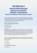 NUR 6001 Exam 3&colon; Advanced Health Assessment  2026&sol;2027 &vert; Newly Released &vert; Verified Q&A with Rationales &vert; WPU &vert;ACTUAL EXAM&vert;  Guaranteed Pass - A&plus; Graded&NewLine;&NewLine;