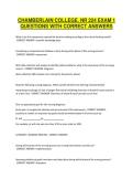 CHAMBERLAIN COLLEGE&period; NR 224 EXAM 1 QUESTIONS WITH CORRECT ANSWERS