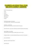 CHAMBERLAIN NR509 FINAL EXAM 2026 WITH CORRECT ANSWERS