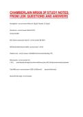 CHAMBERLAIN NR509 3P STUDY NOTES FROM LEIK QUESTIONS AND ANSWERS
