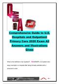 U&period;S&period; Hospitals and Outpatient Primary Care Exam Review &lpar;150&plus; Questions and Answers&rpar; &vert; Hospital Administration&comma; Inpatient vs Outpatient Care&comma; Primary Care&comma; Ambulatory Services&comma; Community Health Centers&comma; Medical Home Model & Healthcare Systems